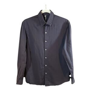 KIN Made in Canada Long Sleeve Button-down Shirt in Faded Black Work Men's S